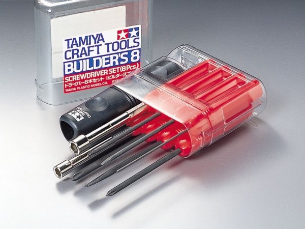 Tamiya 74023 BUILDER'S 8 Screwdriver Set