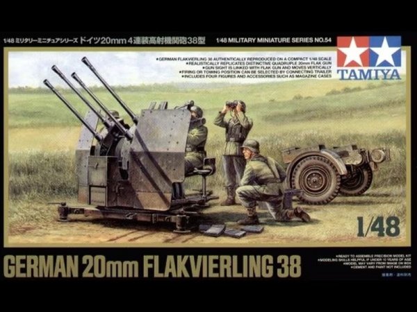 Tamiya 32554 1/48 German 20mm Flak 38