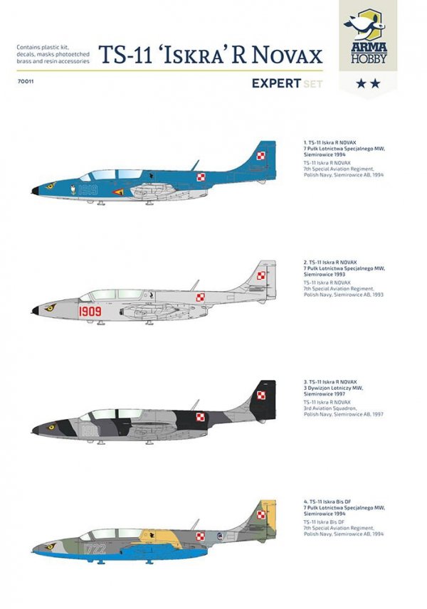 Arma Hobby 70011 TS-11 Iskra R Novax  Ekspert set 1/72