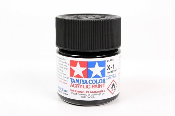 Tamiya 81001 X-1 Black 23ml