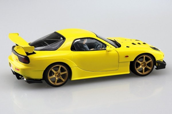 Aoshima 05955 1/24 Initial-D#15 Takahashi Keisuke FD3S RX-7 (Project D Ver.) with Figure