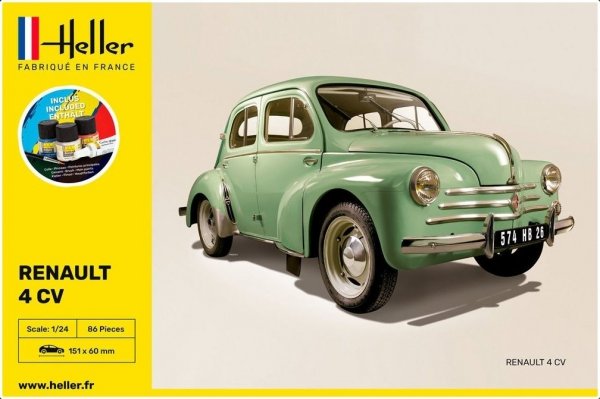 Heller 56762 Starter Set - Renault 4 CV 1/24
