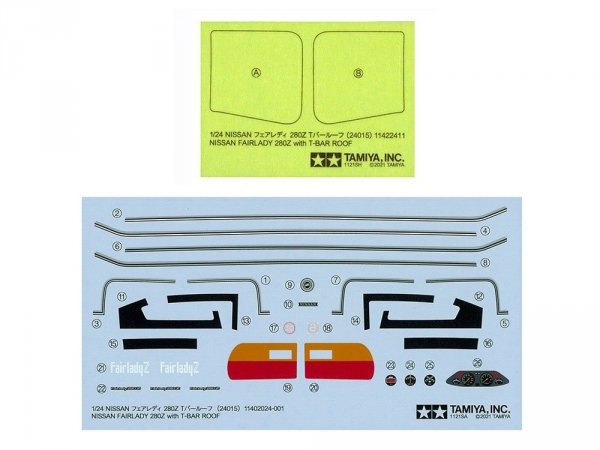 Tamiya 24015 1/24 Nissan Fairlady 280Z with T-Bar Roof