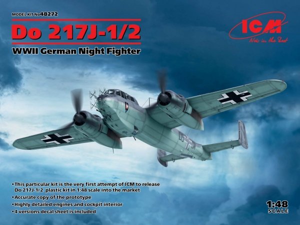 ICM 48272 Dornier Do-217J-1/2 WWII German Night Fighter