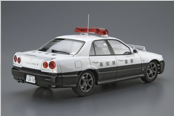 Aoshima 06125 1/24 MC#SP Nissan ER34 Skyline Patrol Car '01