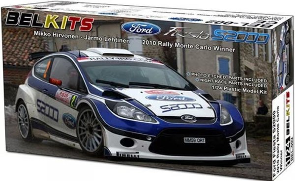 Belkits 002 1/24 Ford Fiesta S2000 2010 Rally Monte Carlo Winner