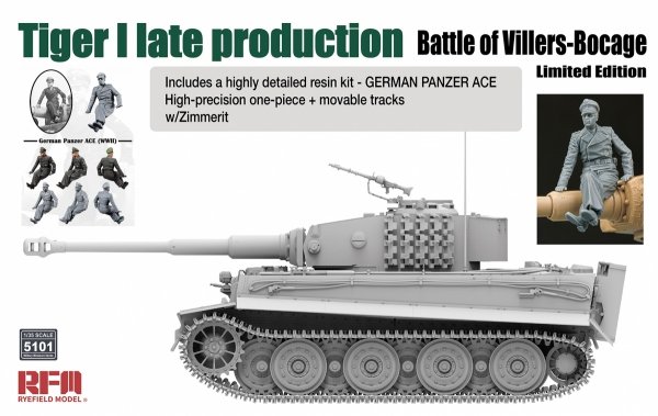 RFM-5101 Tiger I Late Production Battle of Villers-Bocage Limited Edition 1/35