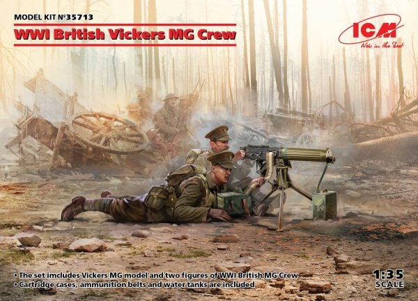 ICM 35713 WWI British Vickers MG Crew
