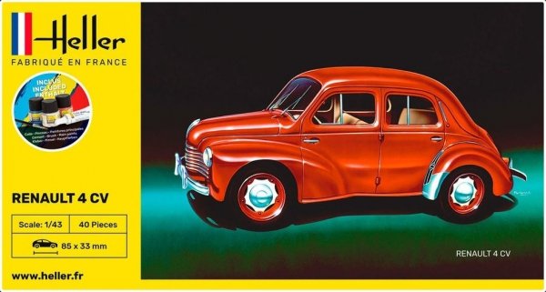 Heller 56174 Starter Set - Citroen 4 CV 1/43