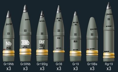 AFV Club AG35043 German sFH18 15cm Howitzer Ammo Set 1/35