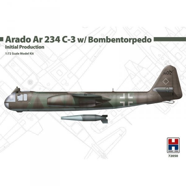 Hobby 2000 72050 Arado Ar 234 C-3 w/ Bombentorpedo Initial Production 1/72