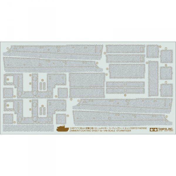 Tamiya 12672 1/48 Sturmtiger Zim Sheet