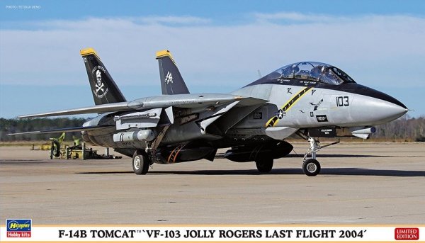 Hasegawa 02434 F-14B Tomcat 'VF-103 Jolly Rogers Last Flight 2004' 1/72