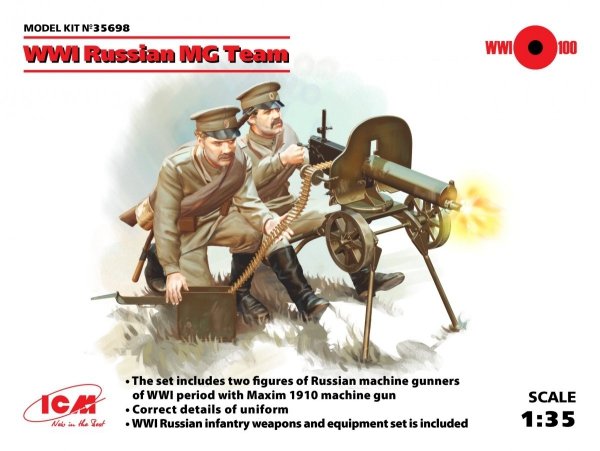ICM 35698 Russian Maxim MG Team
