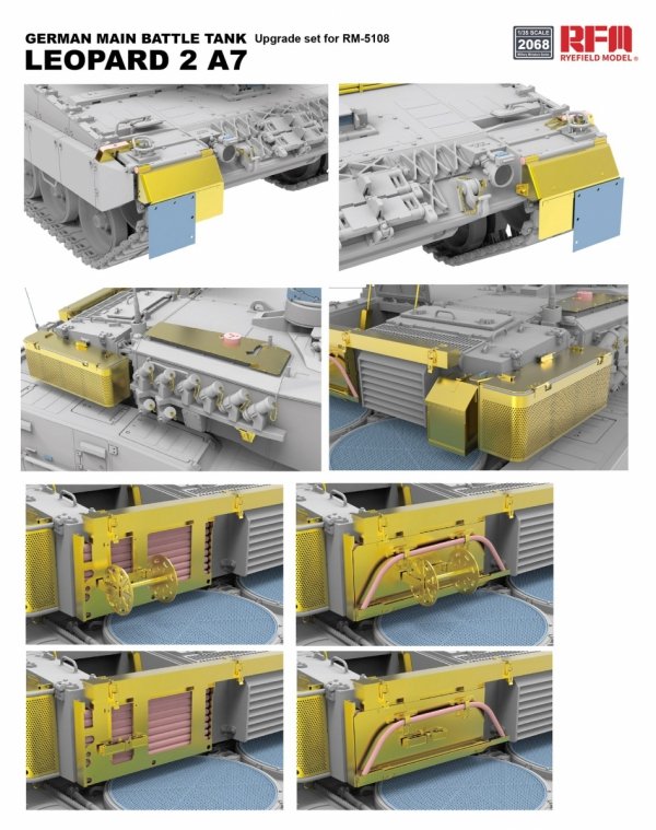 RFM-2068 Upgrade Set for 5108 German Main Battle Tank Leopard 2 A7 1/35