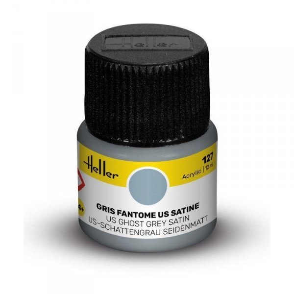 Heller Acrylic Paint 127 US Ghost Grey Satin 12 ml