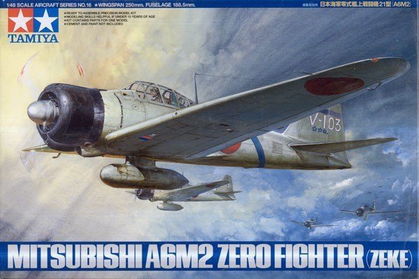 Tamiya 61016 A6M2 Type 21 Zero Fighter