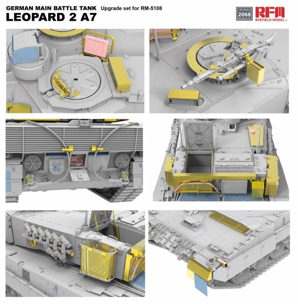 RFM-2068 Upgrade Set for 5108 German Main Battle Tank Leopard 2 A7 1/35