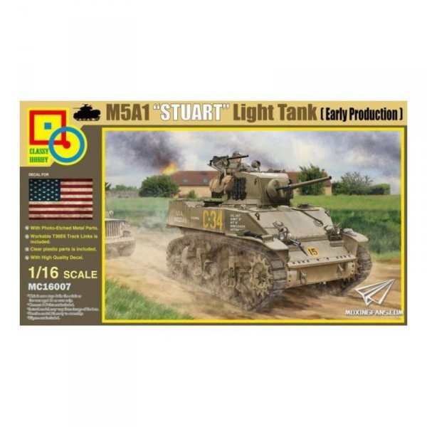 Classy 16007 M5A1 &quot;Stuart&quot; Light Tank (Early Production)
