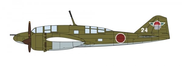 Hasegawa 02401 Mitsubishi Ki46-III Type 100 Commandant Reconnaissance-Plane (Dinah) Interceptor '16th Company Independence Flight 1/72
