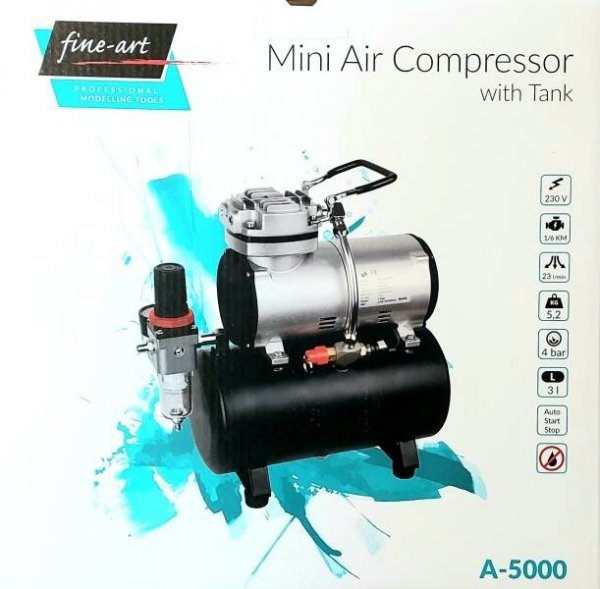 Fine Art 5000A Kompresor A5000 ze zbiornikiem