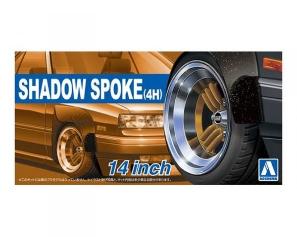 Aoshima 05322 1/24 TP#29 Shadow-Spoke (4H) 14inch