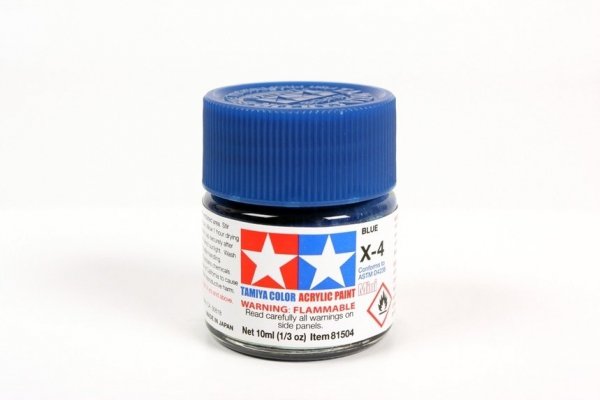 Tamiya 81504 Acrylic Mini X-4 Blue 10ml