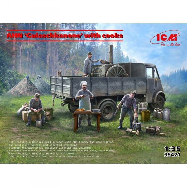 ICM 35421 AHN &quot;Gulaschkanone&quot; with Cooks 1/35