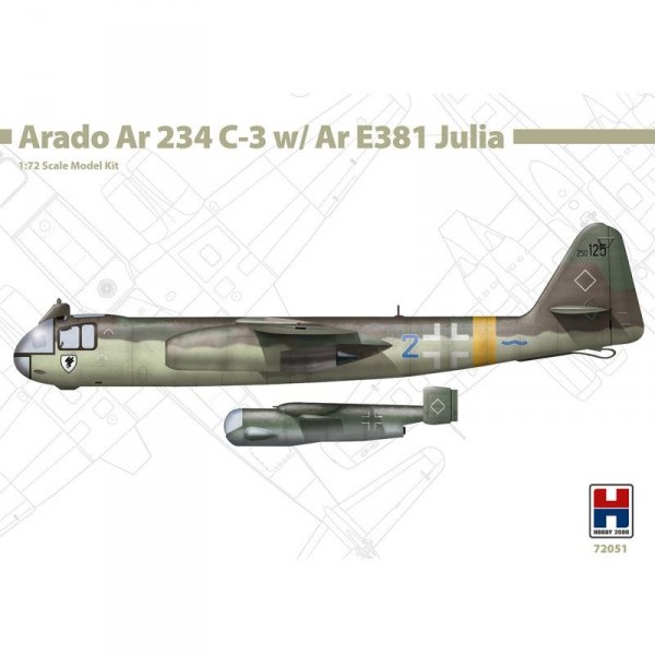Hobby 2000 72051 Arado Ar 234 C-3 w/ Ar E381 Julia