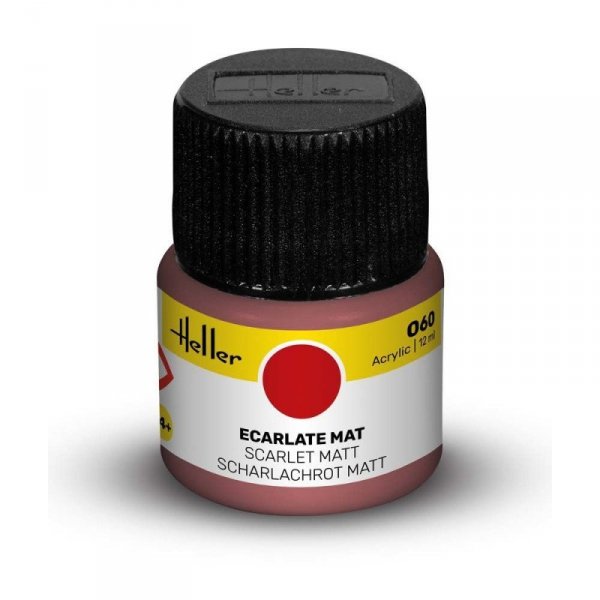 Heller Acrylic Paint 060 Scarlet Matt 12 ml