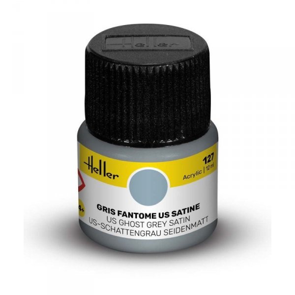 Heller Acrylic Paint 127 US Ghost Grey Satin 12 ml