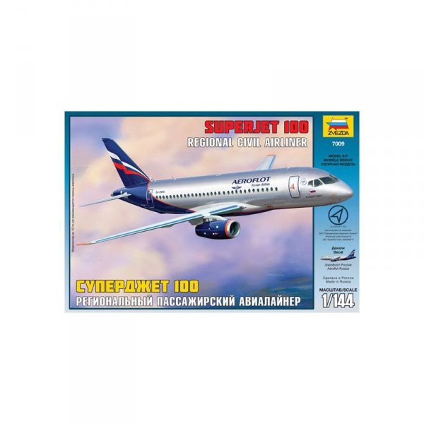 Zvezda 7009 Sukhoi Superjet 100 1/144