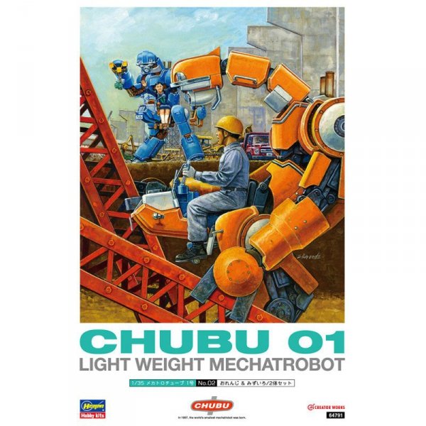 Hasegawa 64791 Chubu 01 Light Weight Mechatrobot
