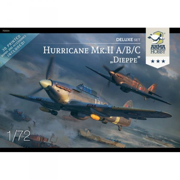 Arma Hobby 70054 Hurricane MkII A/B/C/ &quot;Dieppe&quot; Delux Set 1/72