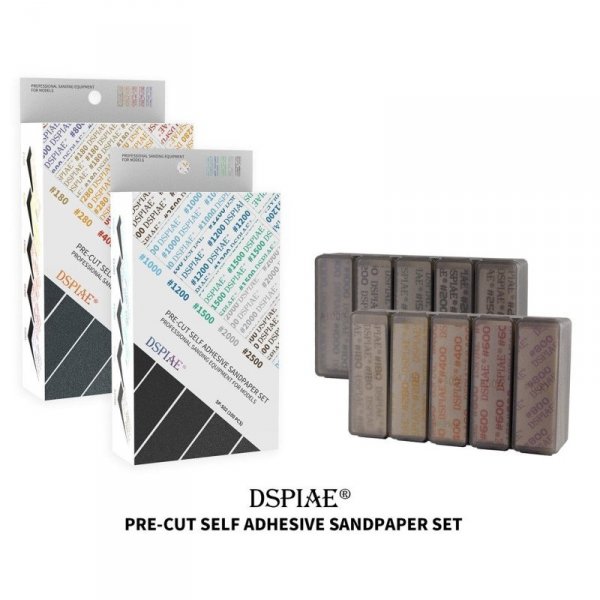 DSPIAE SP-S01 Adhesive Sanding Paper Sets 180-800, 100pcs per Set