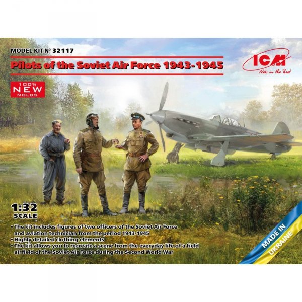 ICM 32117 Pilots of the Soviet Air Force 1943-45 1/32