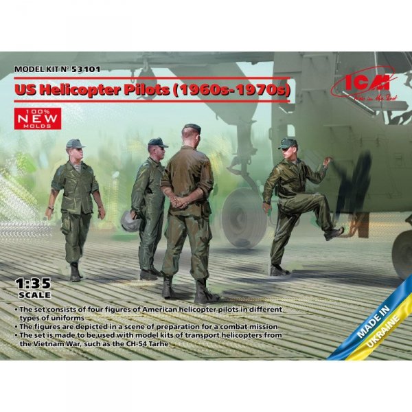 ICM 53101 US Helicopter Pilots (1960s-70s) 1/35