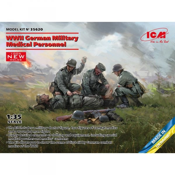 ICM 35620 WWII German Military Medical Personnel 1/35
