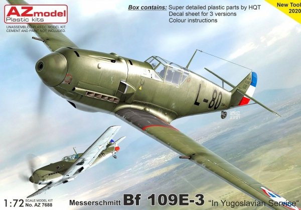 AZ Model 7688 Bf 109E-3 „In Yugoslavian Service“ 1/72 