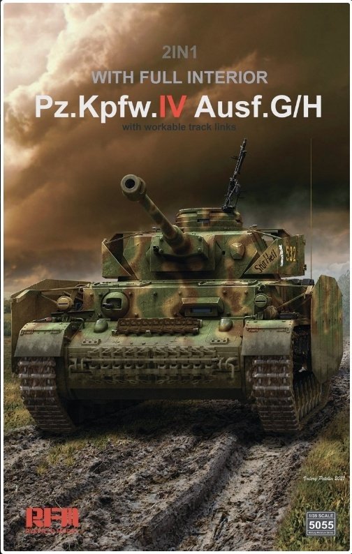 RFM-5055 2in1 Pz.Kpfw.IV Ausf.G/H with full interior with workable track links