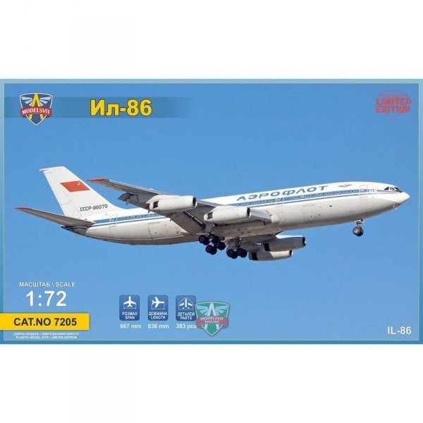 Model Svit 7205 Ilyushin IL-86 Wide-body Airliner