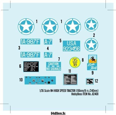 Hobby Boss 82408 1/35 M4 High Speed Tractor (155Mm