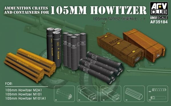 AFV Club AF35184 Ammo&amp;Acces. Tiger I 1/35