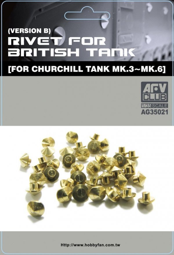 AFV Club AG35021 Rivet for churchill (AF35153) 1/35