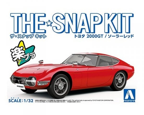 Aoshima 05628 1/32 SNAP KIT#05-B Toyota 2000GT (Solar Red)