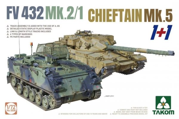 Takom 5008 FV432 Mk.2/1 Chieftain Mk. 5 (1+1)
