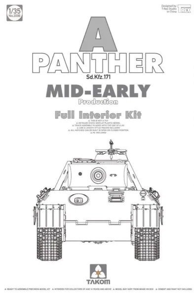 Takom 2098 SdKfz 171 Panther A Mid-Early w/int.