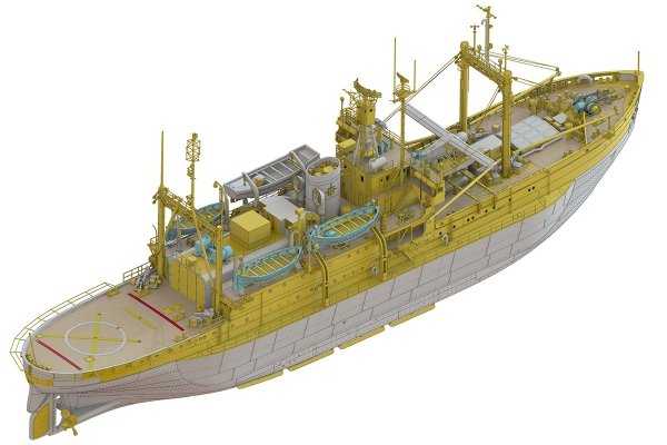 Hasegawa HP001-68080 1/250 Soya Antarctica Observation Ship 2nd Corps. (Pontos Model)