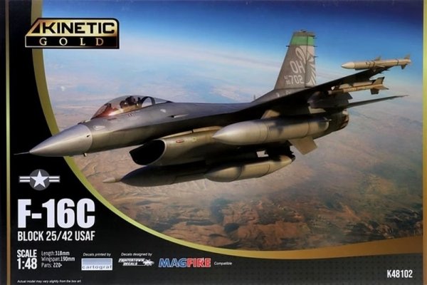 Kinetic 48102 F-16C Block 25/42 USAF 1/48