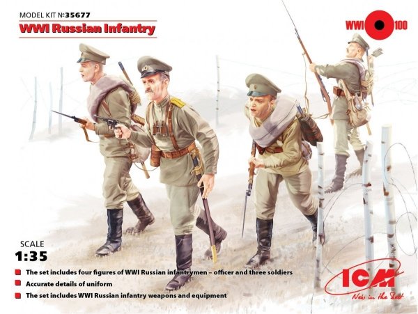 ICM 35677 WWI Russian Infantry 1/35